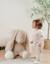 Pyjama bébé en velours brodé chat Beige 2 - vertbaudet enfant 