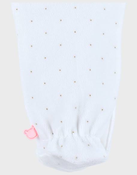 Pyjama bébé en velours avec broderie oiseau Blanc 6 - vertbaudet enfant 