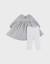 Ensemble robe et legging en coton avec broderie florale Blanc 1 - vertbaudet enfant 