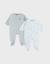 Lot de 2 dors-bien en velours brodé lapin Blanc 1 - vertbaudet enfant 