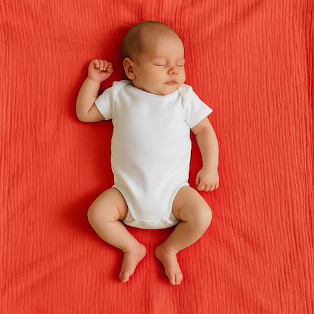 Maxi lange en coton bio Blanc+Fraise+Honey+Rose+Vert 11 - vertbaudet enfant 