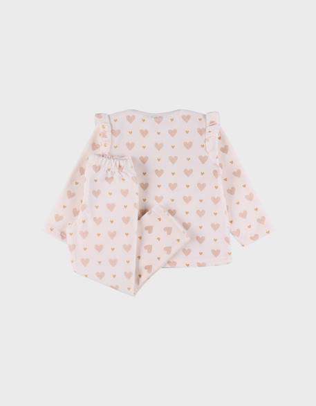 Pyjama 2 pièces en velours Rose 4 - vertbaudet enfant 