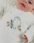 Pyjama bébé en velours avec broderie oiseau Blanc 2 - vertbaudet enfant 