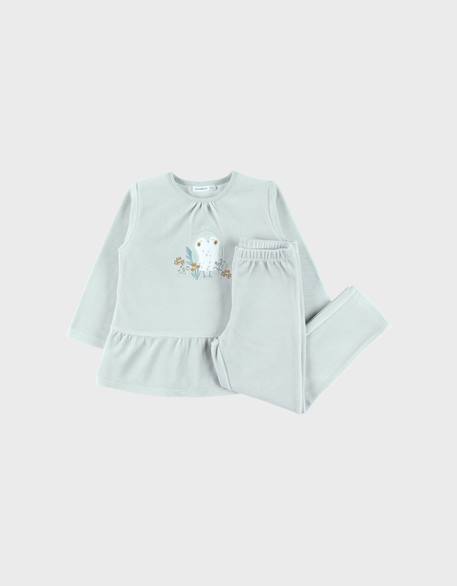 Pyjama en velours Bleu 1 - vertbaudet enfant 