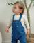 Ensemble salopette denim et t-shirt manches longues imprimé Ecru 3 - vertbaudet enfant 