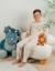 Pyjama en velours côtelé lion Beige 2 - vertbaudet enfant 