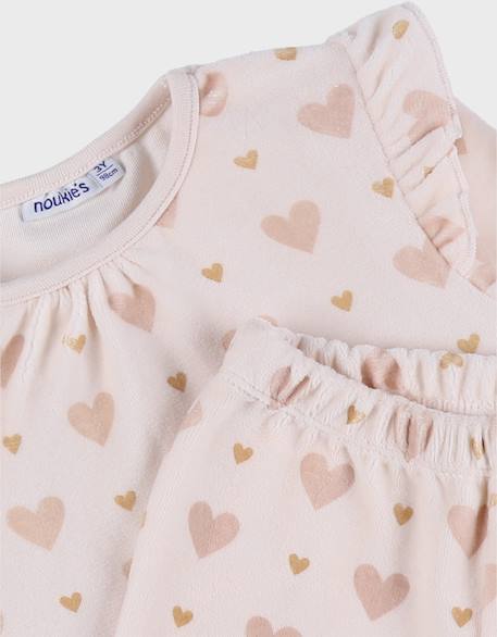 Pyjama 2 pièces en velours Rose 5 - vertbaudet enfant 