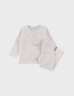 Pyjama 2 pièces en velours  - vertbaudet enfant