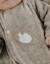 Pyjama bébé en velours avec broderie phoque Beige 2 - vertbaudet enfant 