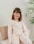 Pyjama 2 pièces en velours à motif floral et lapin Rose 2 - vertbaudet enfant 