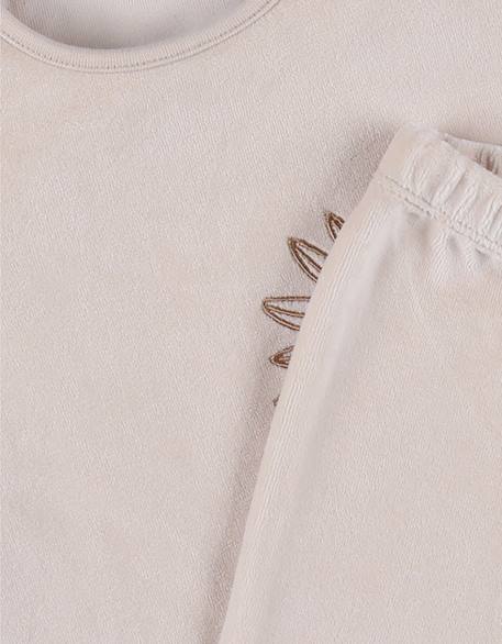 Pyjama en velours côtelé lion Beige 5 - vertbaudet enfant 