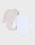 Lot de 2 bodies croisés en coton Beige 2 - vertbaudet enfant 