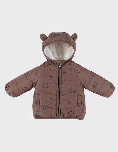 Veste déperlante en groloudoux® et sherpa Marron 1 - vertbaudet enfant 