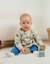 Cardigan en tricot  à fleurs Beige 2 - vertbaudet enfant 