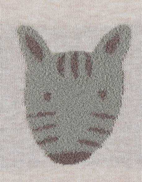 Pull en tricot avec motif zèbre Beige 4 - vertbaudet enfant 