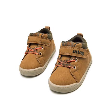 Sneakers garçon synthétique lacets- fermeture adhésive barefoot Brown 2 - vertbaudet enfant 