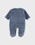 Pyjama bébé en velours avec broderie éléphant Bleu 4 - vertbaudet enfant 