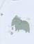 Pyjama bébé en velours avec broderie éléphant Blanc 5 - vertbaudet enfant 