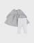 Ensemble robe et legging en coton avec broderie florale Blanc 5 - vertbaudet enfant 