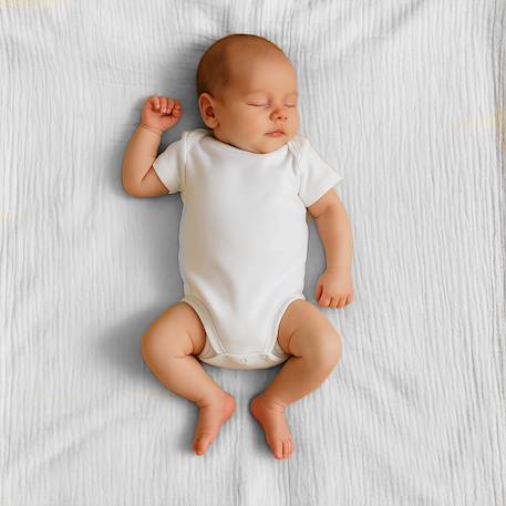 Maxi lange en coton bio Blanc+Fraise+Honey+Rose+Vert 2 - vertbaudet enfant 