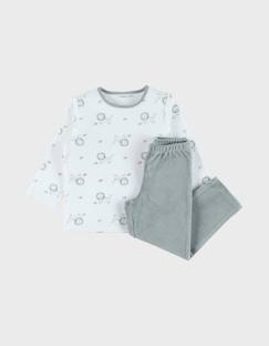 Pyjama en velours côtelé lion  - vertbaudet enfant
