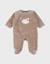 Pyjama bébé en velours avec broderie mouton Marron 1 - vertbaudet enfant 