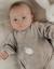 Pyjama bébé en velours avec broderie phoque Beige 4 - vertbaudet enfant 
