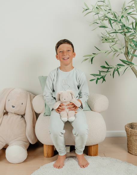 Pyjama en velours lapin Vert 2 - vertbaudet enfant 