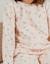 Pyjama 2 pièces en velours à motif floral et lapin Rose 3 - vertbaudet enfant 