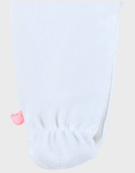 Pyjama bébé en velours avec broderie éléphant Blanc 6 - vertbaudet enfant 