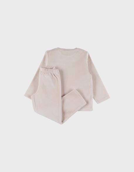 Pyjama en velours côtelé lion Beige 4 - vertbaudet enfant 