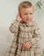 Robe en coton à carreaux Beige 3 - vertbaudet enfant 