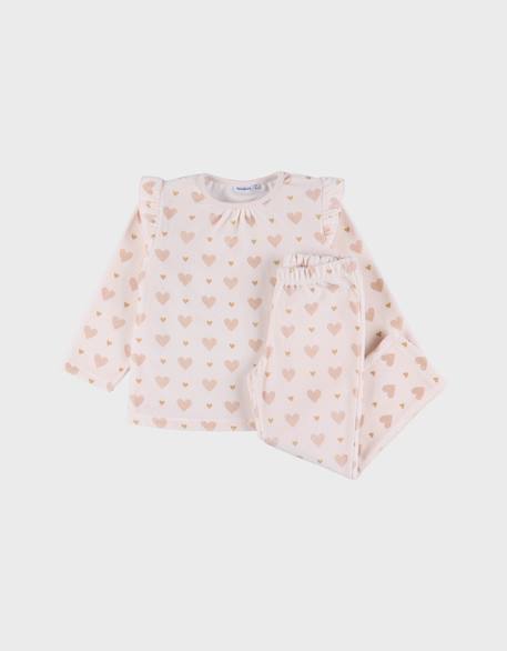 Pyjama 2 pièces en velours Rose 1 - vertbaudet enfant 
