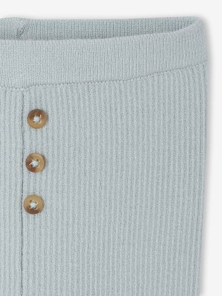 Legging évolutif en tricot bébé beige chiné+vert d'eau 6 - vertbaudet enfant 