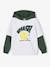Sweat garçon sport doubles manches motif ballon en relief blanc chiné+vert sapin 6 - vertbaudet enfant 