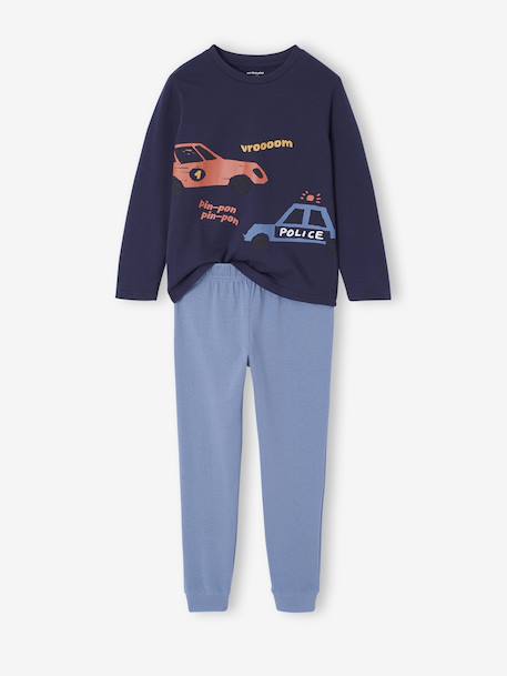 Lot de 2 pyjamas garçon imprimés véhicules bleu nuit 2 - vertbaudet enfant 