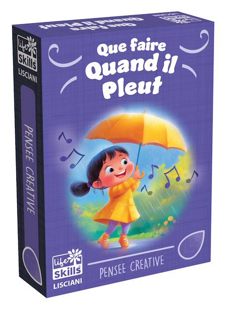 Life skills  jeu de cartes s'occuper quand il pleut MULTICOLORE 1 - vertbaudet enfant 