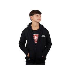 -Sweat zippé à col rond et capuche  von dutch slimane