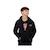 Sweat zippé à col rond et capuche  von dutch slimane Blanc crème/noir+Kaki/noir+Noir/blanc 7 - vertbaudet enfant 