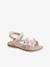 Sandales scratchées en cuir fille collection maternelle rose métallisé 2 - vertbaudet enfant 