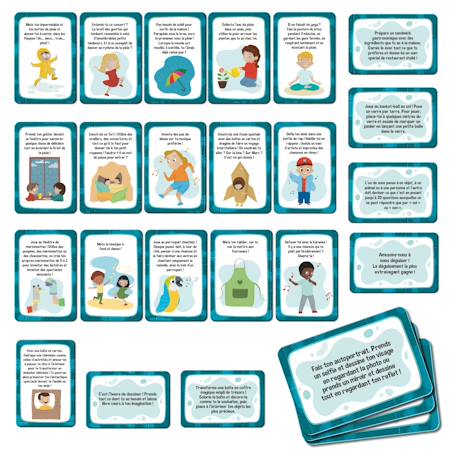 Life skills  jeu de cartes s'occuper quand il pleut MULTICOLORE 2 - vertbaudet enfant 