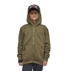 -Sweat zippé à col rond et capuche  von dutch slimane