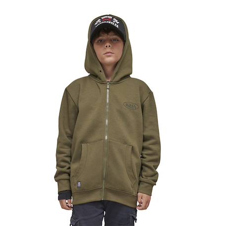 Garçon-Pull, gilet, sweat-Sweat zippé à col rond et capuche  von dutch slimane