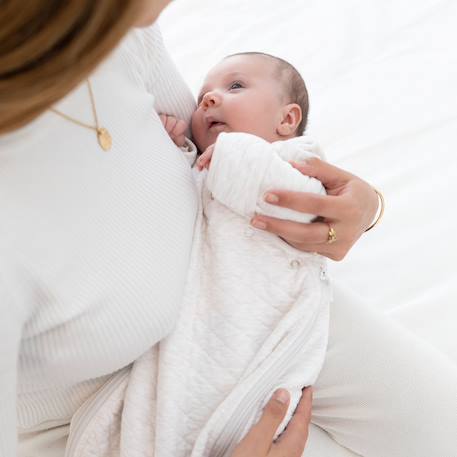 Gigoteuse avec moufles mi-saison - tog 1.5 matelassé confort Beige+Cream+Lunar+Mix grey+Mix tender 27 - vertbaudet enfant 