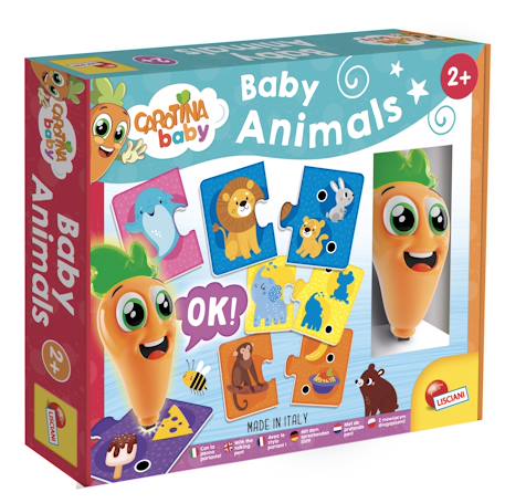Jeu educatif intéractif Bébé Animaux Carotina, avec stylo parlant lumineux MULTICOLORE 1 - vertbaudet enfant 