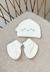 Bonnet bébé et chaussons en tricot hello baby Ecru 1 - vertbaudet enfant 