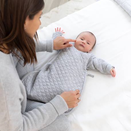 Gigoteuse avec moufles mi-saison - tog 1.5 matelassé confort Beige+Cream+Lunar+Mix grey+Mix tender 20 - vertbaudet enfant 