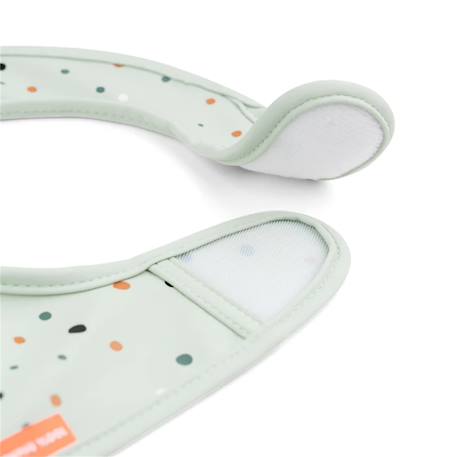 Bavoir avec velcro 2 pièces - croco Vert 3 - vertbaudet enfant 