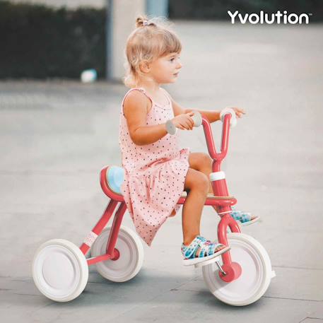 Tricycle vintage ergonomique classic trike Bleu+Noir+Rouge 16 - vertbaudet enfant 