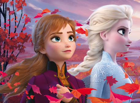 Eco-puzzle 60 pcs double face frozen 2 MULTICOLORE 2 - vertbaudet enfant 